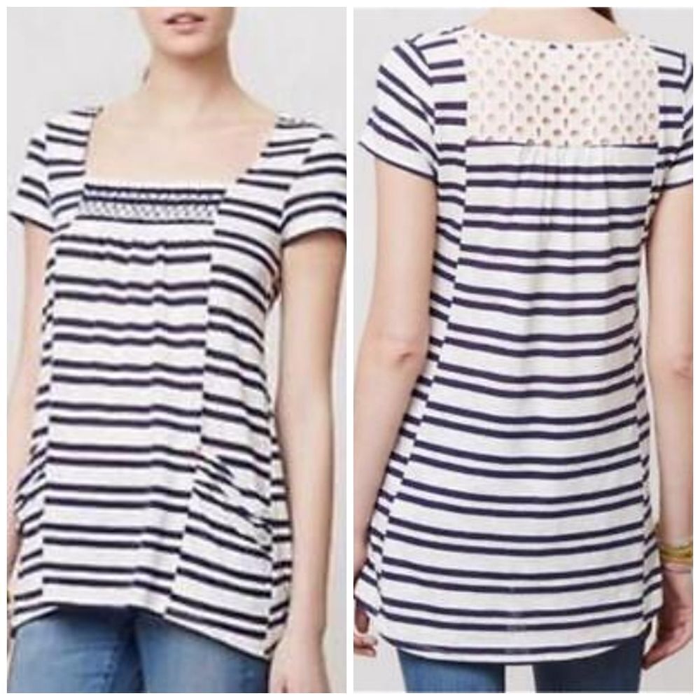 Anthropologie Meadow Rue Striped Blouse
